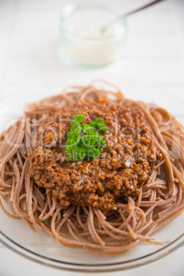 Vollkorn Spaghetti Bolognese