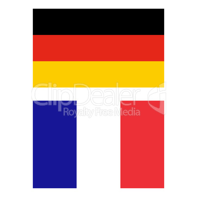 German and French flag