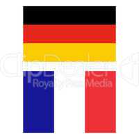 German and French flag