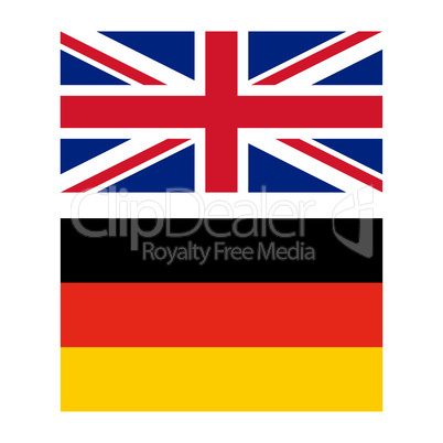 Flag of United Kingdom and Germany