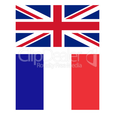 Flag of United Kingdom and France