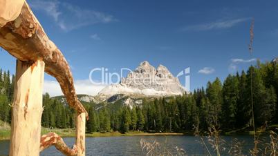 fence mountain lake and tre cime de lavaredo 11533