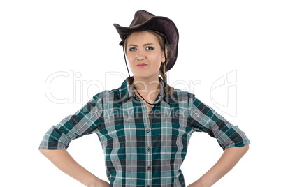 Photo of smiling cowgirl