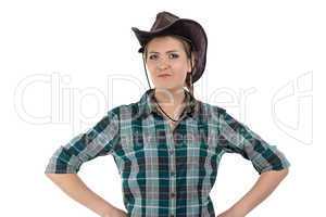 Photo of smiling cowgirl