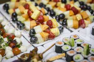 Obstspieße Spieße auf Buffet / Catering