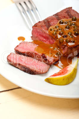 green peppercorn beef filet mignon