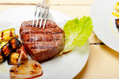 grilled beef filet mignon