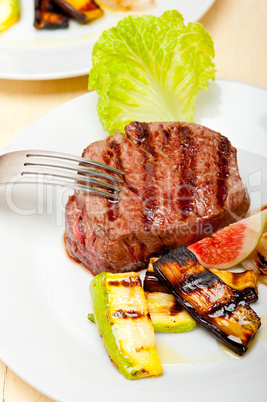 grilled beef filet mignon