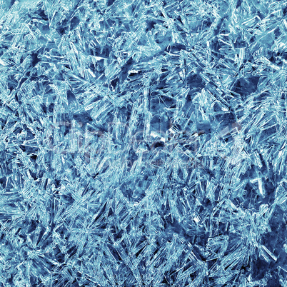 patterns of ice crystals