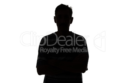Photo of silhouette adult man