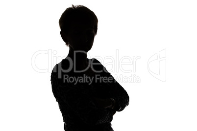 Image of silhouette adult woman