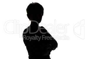 Image of silhouette adult woman