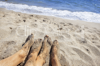 Feet on the beach