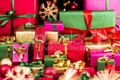 Plenty of Xmas Gifts Piled Up