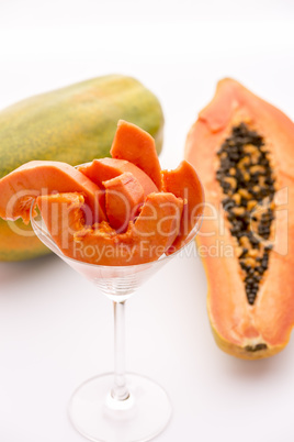 A succulent juicy snack - the Pawpaw fruit.