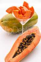 Papaya - a popular breakfast fruit.