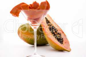 Globose body and tangerine pulp - Papaya.