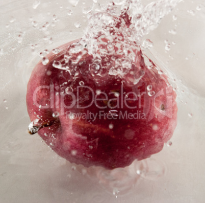 Apple in the water