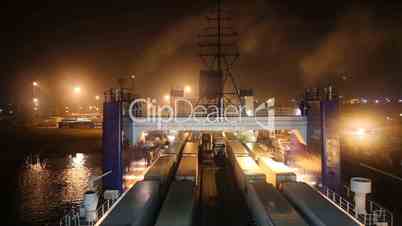 cargo-passenger ferry ready to sail