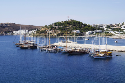 Boats in Bodrum marina