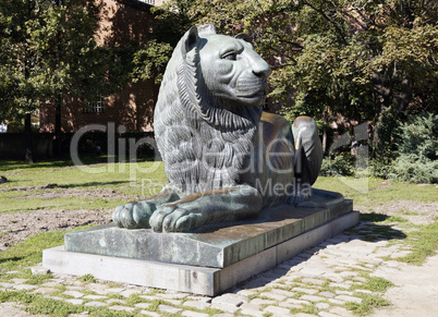 Lion sculpture in Sofia, Bulgaria