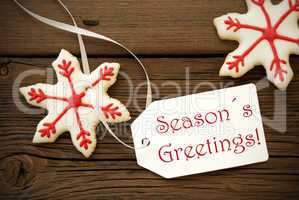 Seasons Greetings with Christmas Star Cookies