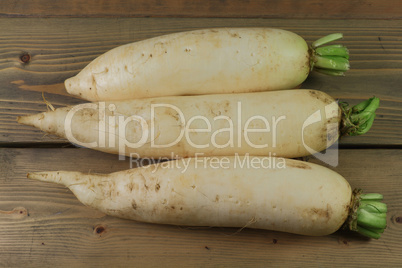 Lo Bok known as Daikon, or Winter Radish too