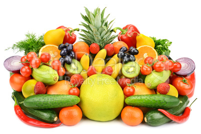 Collection of vegetables and fruits