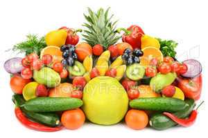 Collection of vegetables and fruits
