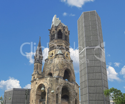Ruins of bombed church, Berlin
