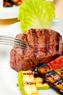 grilled beef filet mignon