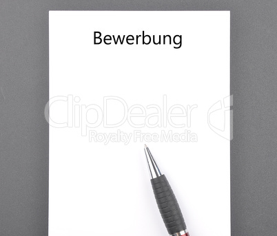 Bewerbung