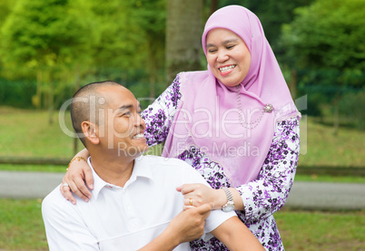 Asian Muslim couple