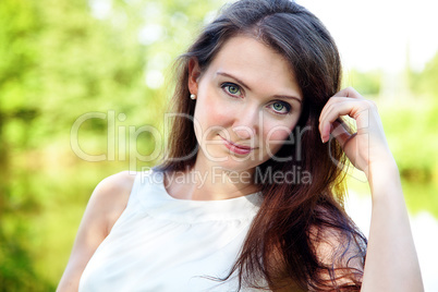 Portrait of a pretty young woman