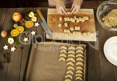 vanilla biscuits are prepared