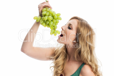 Weintrauben essen