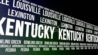 Kentucky State and Major Cities Scrolling Banner