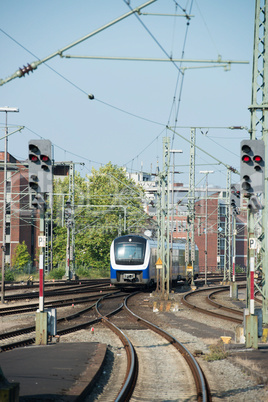 Trains at the station