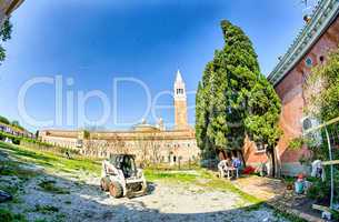 VENICE - APRIL 7, 2014: City streets on a beautiful spring day.