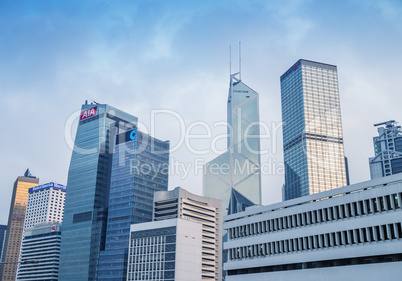 HONG KONG, CHINA - MAY 12: View of of Hong Kong downtown skyline