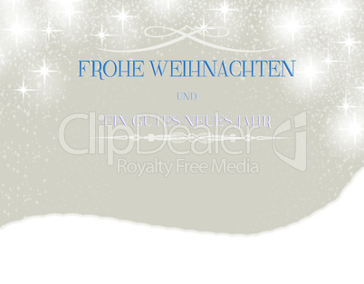 frohe Weihnachten text blau