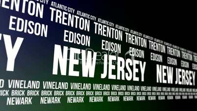 New Jersey State and Major Cities Scrolling Banner