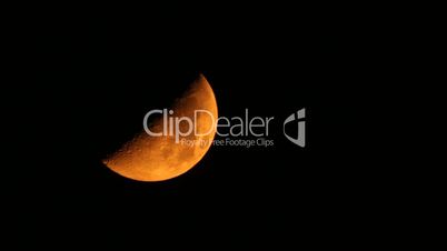 mysterious orange moon