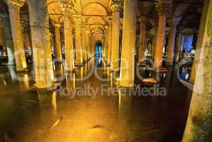 The Basilica Cistern ("Sunken Palace", or "Sunken Cistern"), is