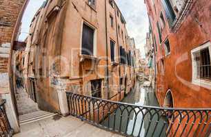 Homes of Venice along city canals