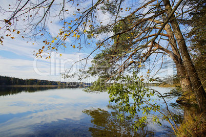 HDR capture of a lake in Bavaria in autumn