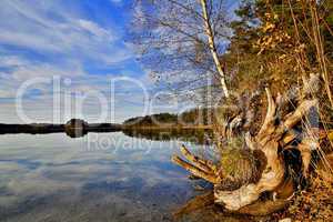 HDR capture of a lake in Bavaria in autumn