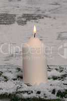 Weiße Kerze