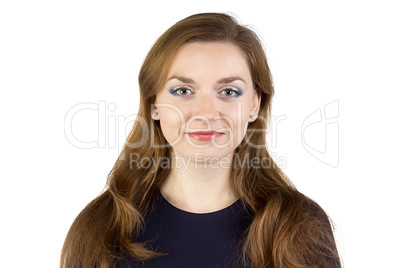 Portrait of young woman looking at camera