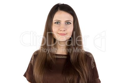 Photo of young woman looking at camera